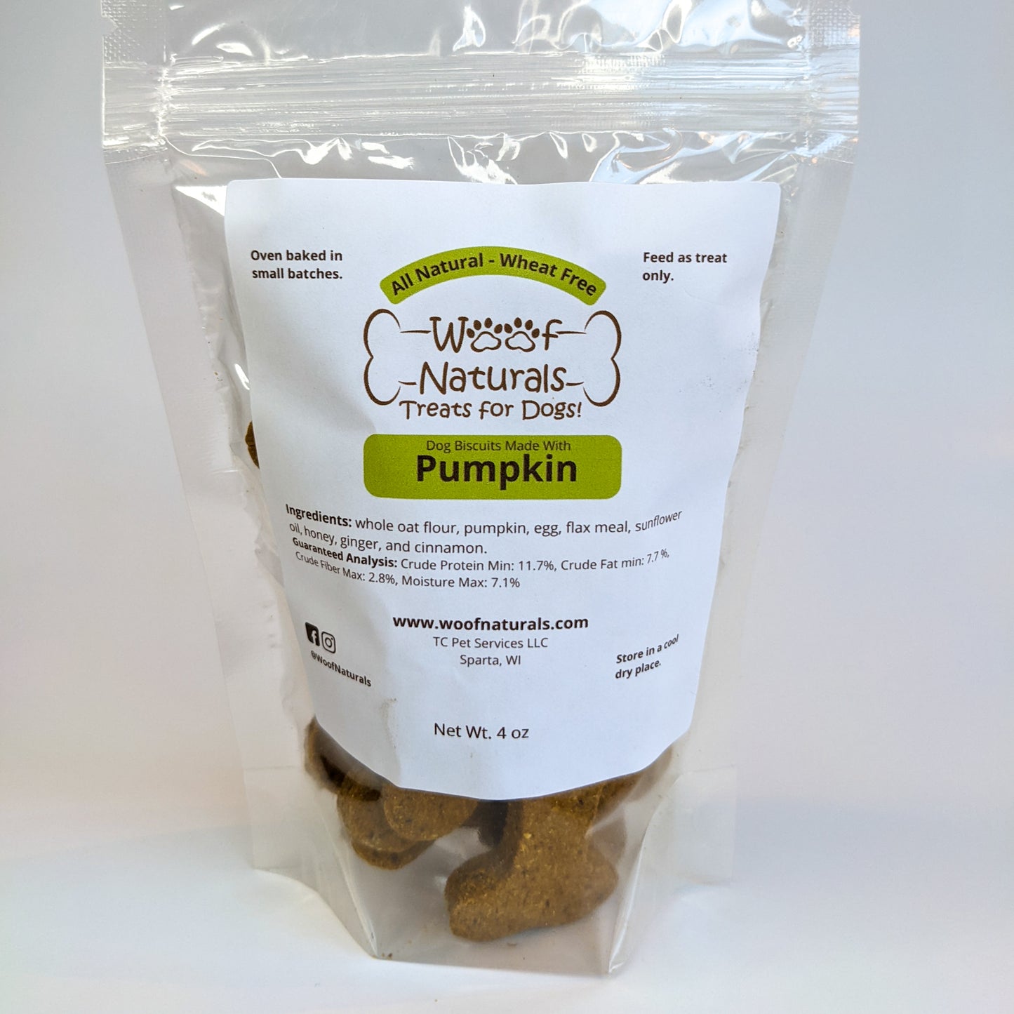 Pumpkin Dog Biscuits