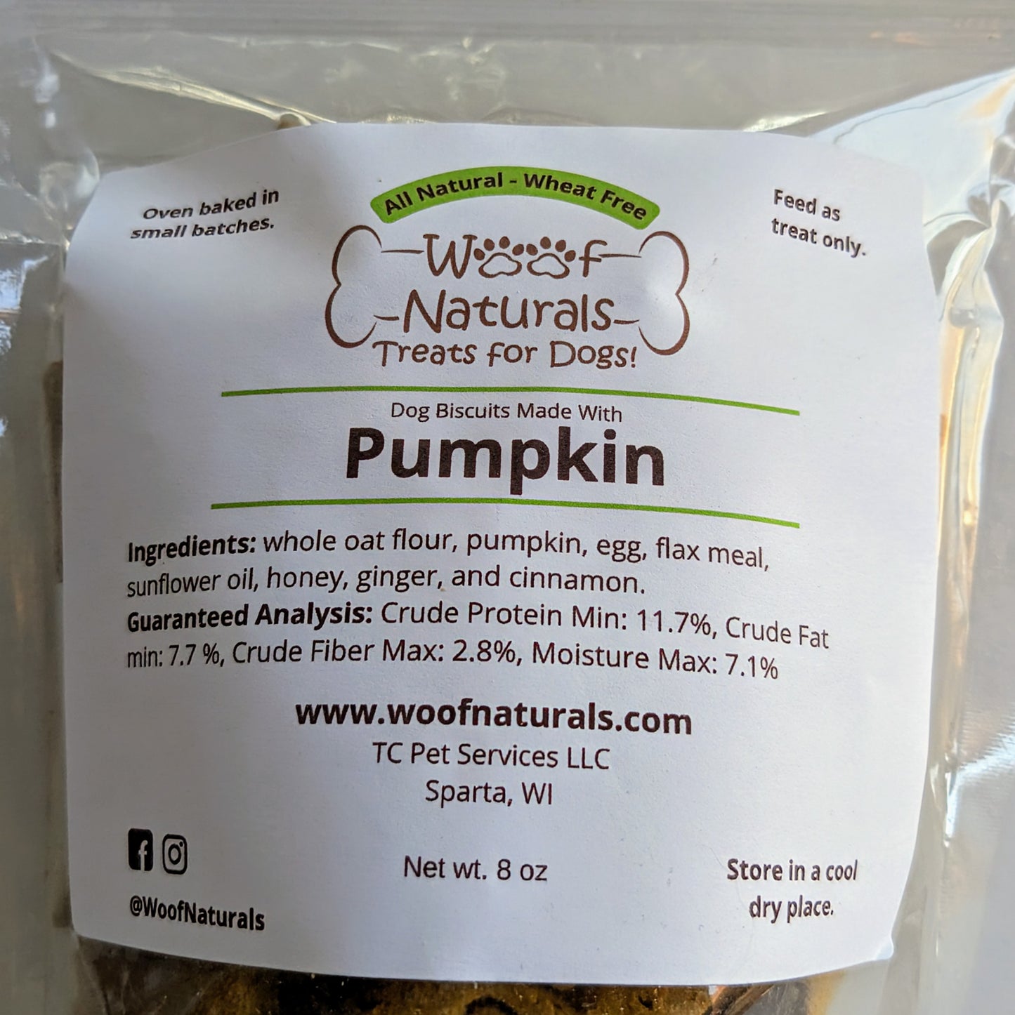 Pumpkin Dog Biscuits